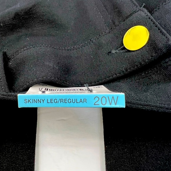 INC INTERNATIONAL CONCEPT, SKINNY LEG, REGULAR, DEEP BLACK,SIZE 20W,WOMENS PANTS - Picture 8 of 10